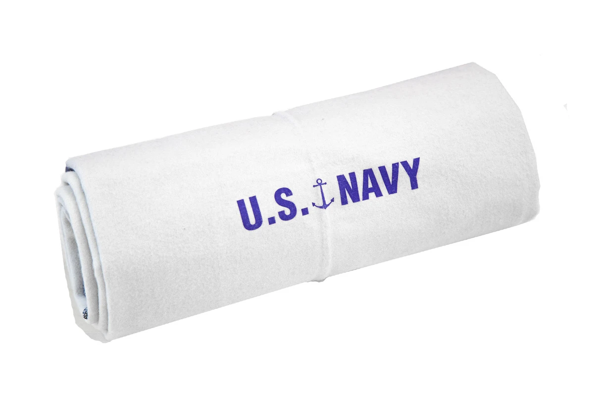 Wolldecke US Navy Weiss-blau 228x150cm 5 Wolldecke US Navy Weiss-blau 228x150cm – Bild 3
