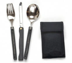 Englisches Feldbesteck 3 Tlg. Mit Tasche