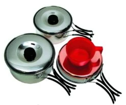 Edelstahl Kochset 1 Person