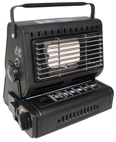 Gasheizer Mit Piezo-Zündung Schwarz 3 Gasheizer Mit Piezo-Zündung Schwarz